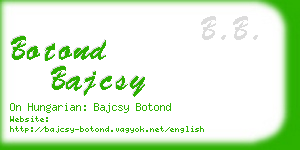 botond bajcsy business card